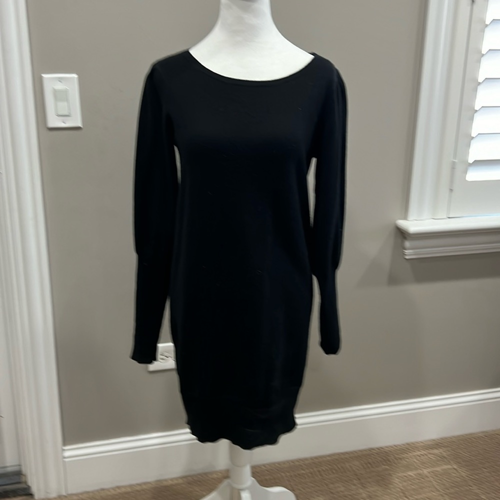Alice and Olivia cashmere black sweater dress